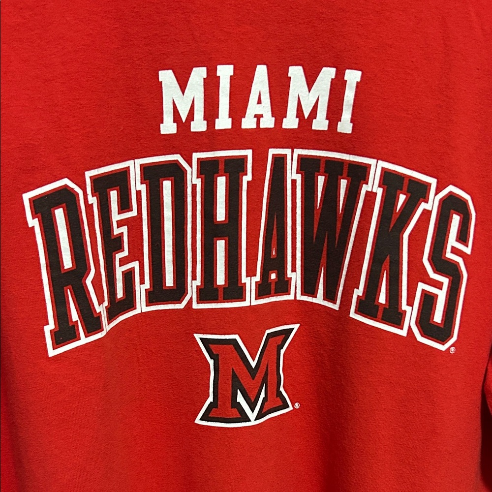 Miami Redhawks Red Long Sleeve Shirt - Picture 4 of 5